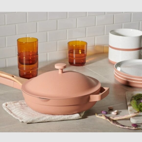 LAST CHANCE! NIB Our Place Always Pan Set w/Basket, Spatula, Sponge Pink Spice - Picture 3 of 6
